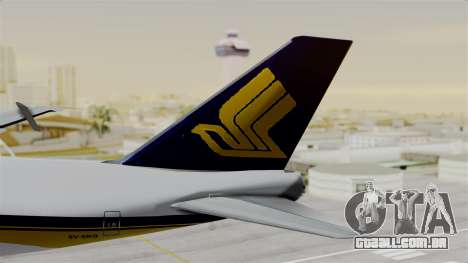 Boeing 747 Singapore Cargo para GTA San Andreas