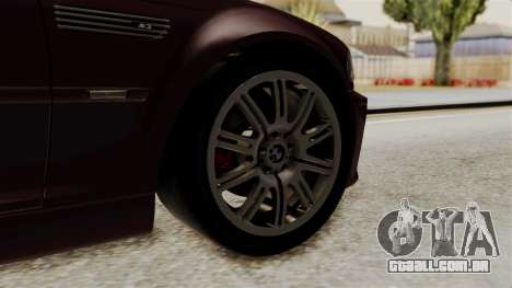 BMW M3 E46 2005 Stock para GTA San Andreas