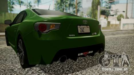 Toyota GT86 2012 para GTA San Andreas