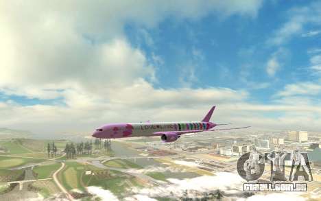 LoveLive Boeing 787-9 Livery para GTA San Andreas