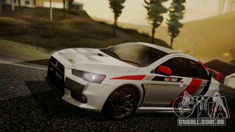 Mitsubishi Lancer Evolution X 2015 Final Edition para GTA San Andreas