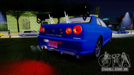 Nissan Skyline GT-R ESR Drift Tuning para GTA San Andreas