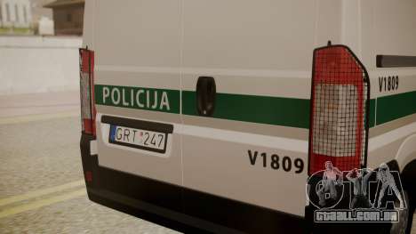 Fiat Ducato Lithuanian Police para GTA San Andreas