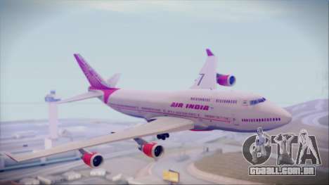 Boeing 747-437 Air India Tanjore Old Skin para GTA San Andreas