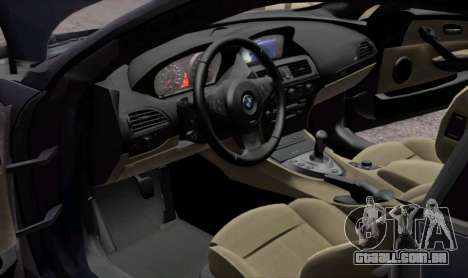 BMW M6 E63 para GTA San Andreas