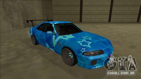 Nissan Skyline R33 Drift Blue Star para GTA San Andreas