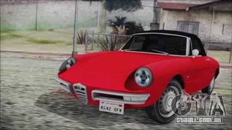 Alfa Romeo Spider Duetto 1966 para GTA San Andreas