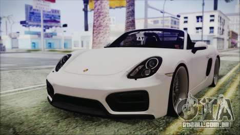 Porsche Boxster GTS 2016 para GTA San Andreas