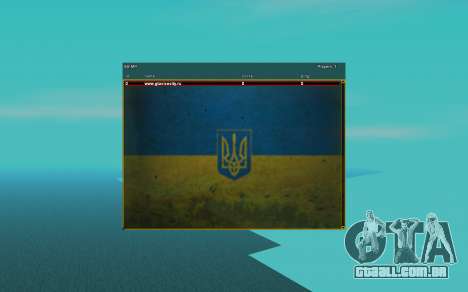 Sampgui e mouse no estilo de bandeira ucraniana para GTA San Andreas
