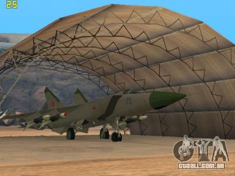 O MiG 25 para GTA San Andreas