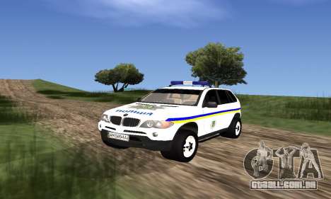 BMW X5 Ukranian Police para GTA San Andreas