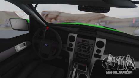 Ford F-150 SVT Raptor 2012 para GTA San Andreas