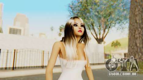 Blonde White Top para GTA San Andreas