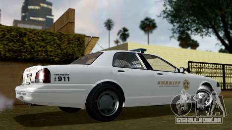 GTA 5 Vapid Stanier II Sheriff Cruiser IVF para GTA San Andreas