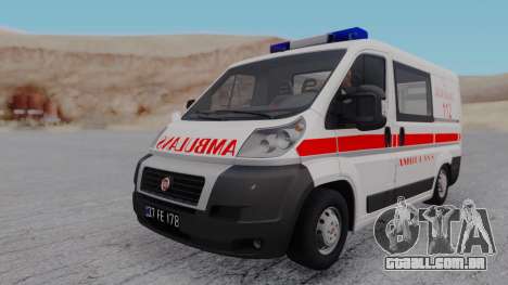 Fiat Ducato Turkish Ambulance para GTA San Andreas