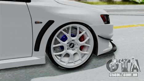 Mitsubishi Lancer Evolution X GSR Full Tunable para GTA San Andreas