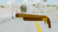 Double Barrel Shotgun Gold Tint (Lowriders CC) para GTA San Andreas