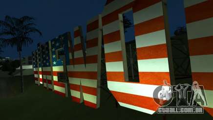 New Vinewood colors USA flag para GTA San Andreas
