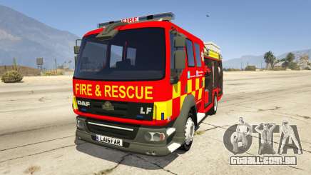 DAF Lancashire Fire & Rescue Fire Appliance para GTA 5