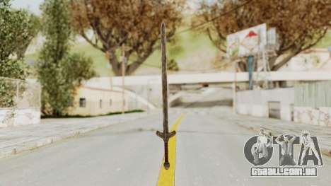 Skyrim Iron Long Sword para GTA San Andreas