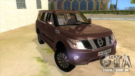 Nissan Patrol 2016 para GTA San Andreas