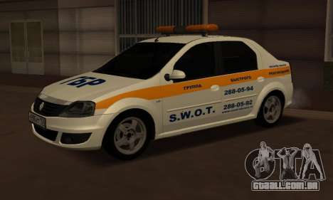 Renault Logan Security Service para GTA San Andreas