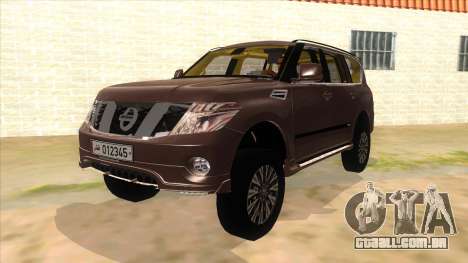 Nissan Patrol 2016 para GTA San Andreas