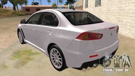 Mitsubishi Lancer Evolution X Tunable para GTA San Andreas