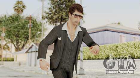 Scarface Tony Montana Suit v2 with Glasses para GTA San Andreas