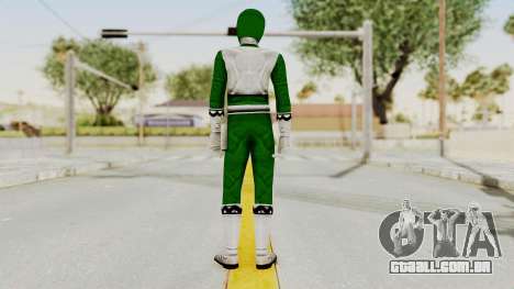 Power Rangers Lost Galaxy - Green para GTA San Andreas