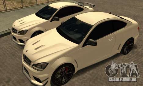 Mercedes-Benz C63 AMG Black-series para GTA San Andreas