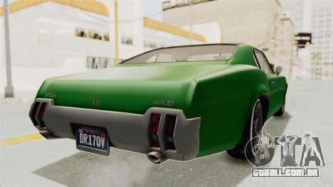 GTA 5 Declasse Sabre GT2 para GTA San Andreas