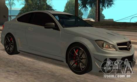 Mercedes-Benz C63 AMG Black-series para GTA San Andreas