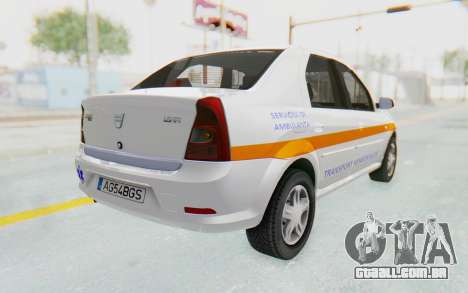Dacia Logan Facelift Ambulanta para GTA San Andreas