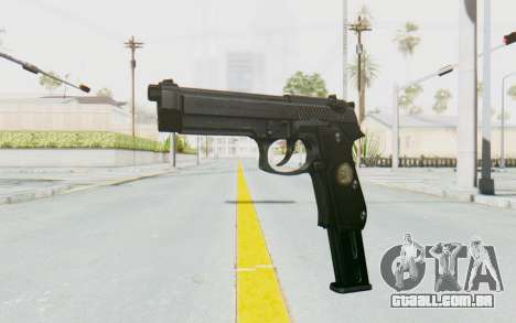 Tariq Iraqi Pistol Back v1 Black Long Ammo para GTA San Andreas
