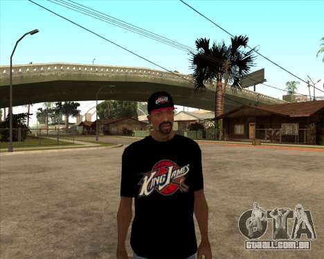 King James T-Shirt para GTA San Andreas
