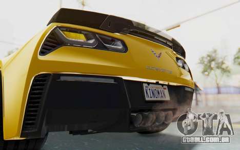 Chevrolet Corvette C7.R Z06 2015 para GTA San Andreas