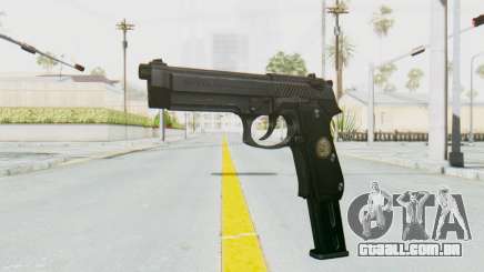 Tariq Iraqi Pistol Back v1 Black Long Ammo para GTA San Andreas