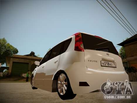 Nissan Note 2008 para GTA San Andreas