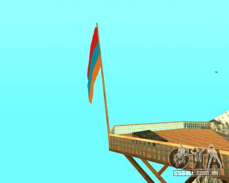 Armenian Flag On Mount Chiliad V-2.0 para GTA San Andreas