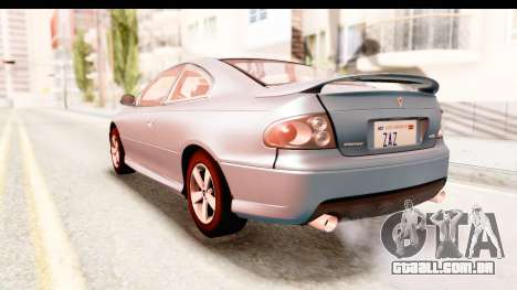 Pontiac GTO 2006 para GTA San Andreas