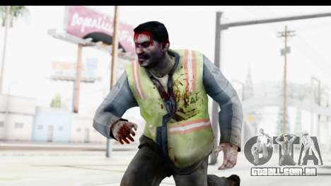 Left 4 Dead 2 - Zombie Baggage Handler para GTA San Andreas