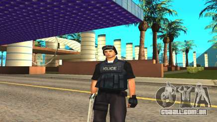 Original SWAT pele sem máscara para GTA San Andreas