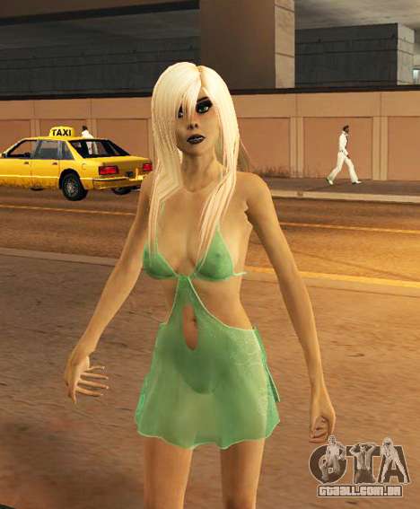 The Punk Dina Green para GTA San Andreas