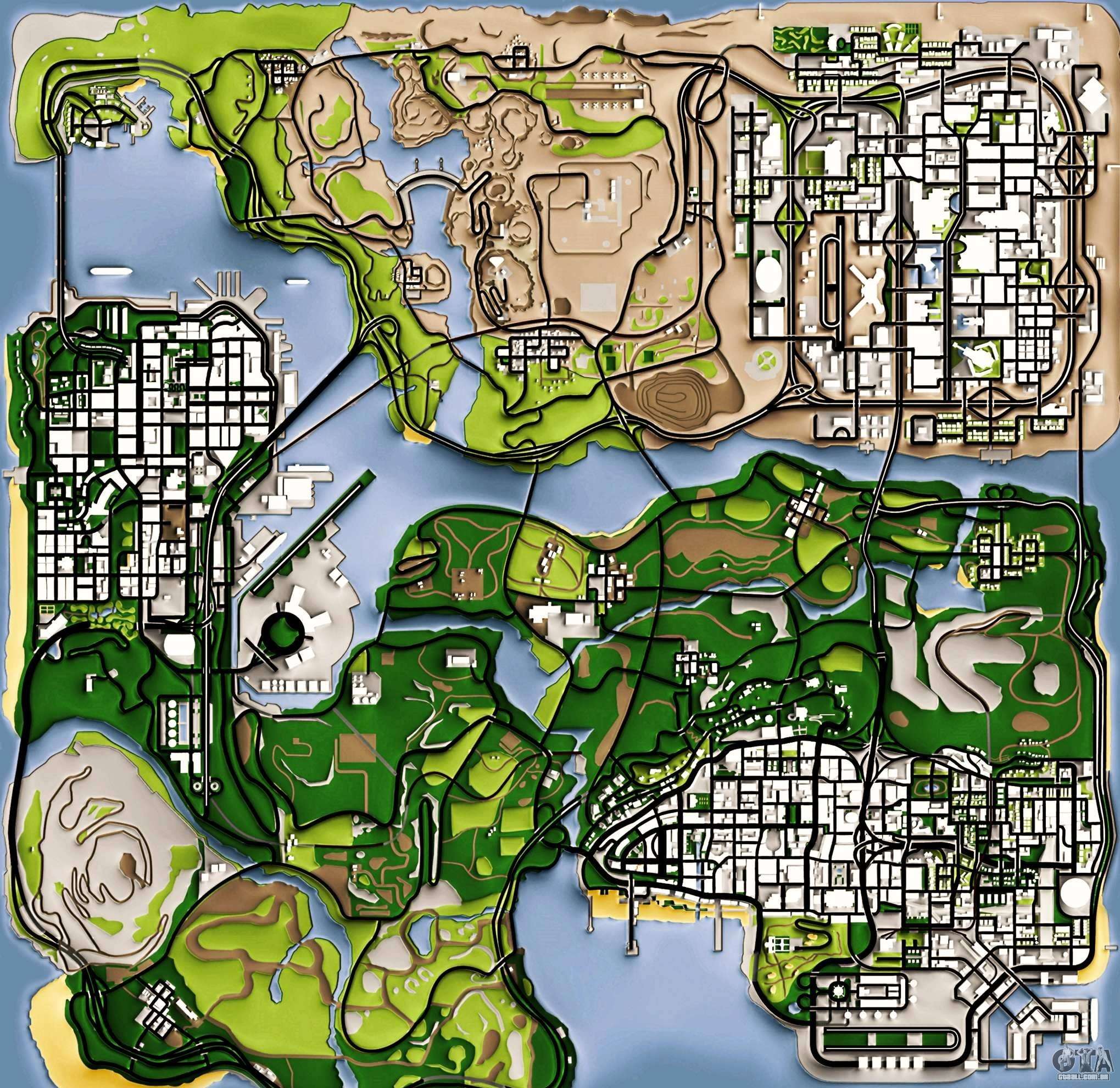 Remaster Map  Full Version para GTA  San Andreas