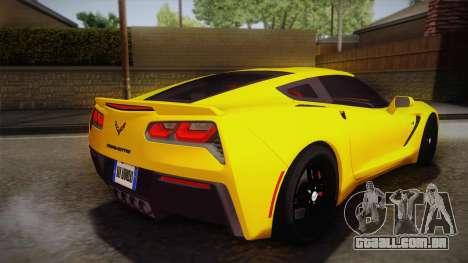 Chevrolet Corvette Stingray 2015 para GTA San Andreas