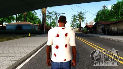 White I am Fine T-Shirt para GTA San Andreas