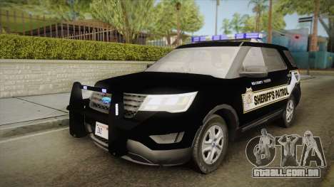 Ford Explorer 2016 Red County Sheriffs Office para GTA San Andreas