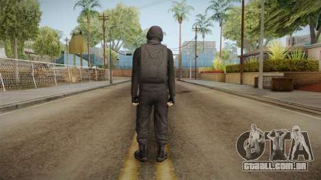 GTA Online Military Skin Black-Negro para GTA San Andreas