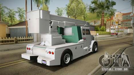 GTA 5 Brute Utility Truck para GTA San Andreas